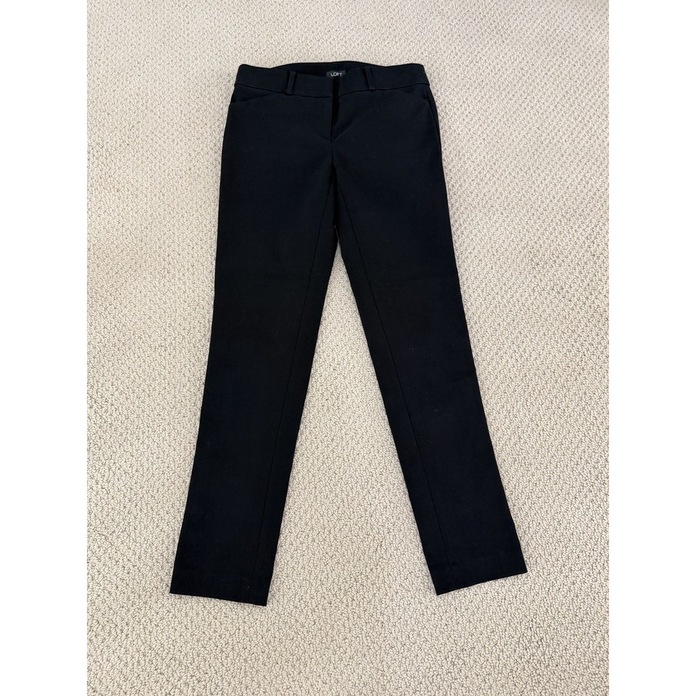 loft women black pants size 0
